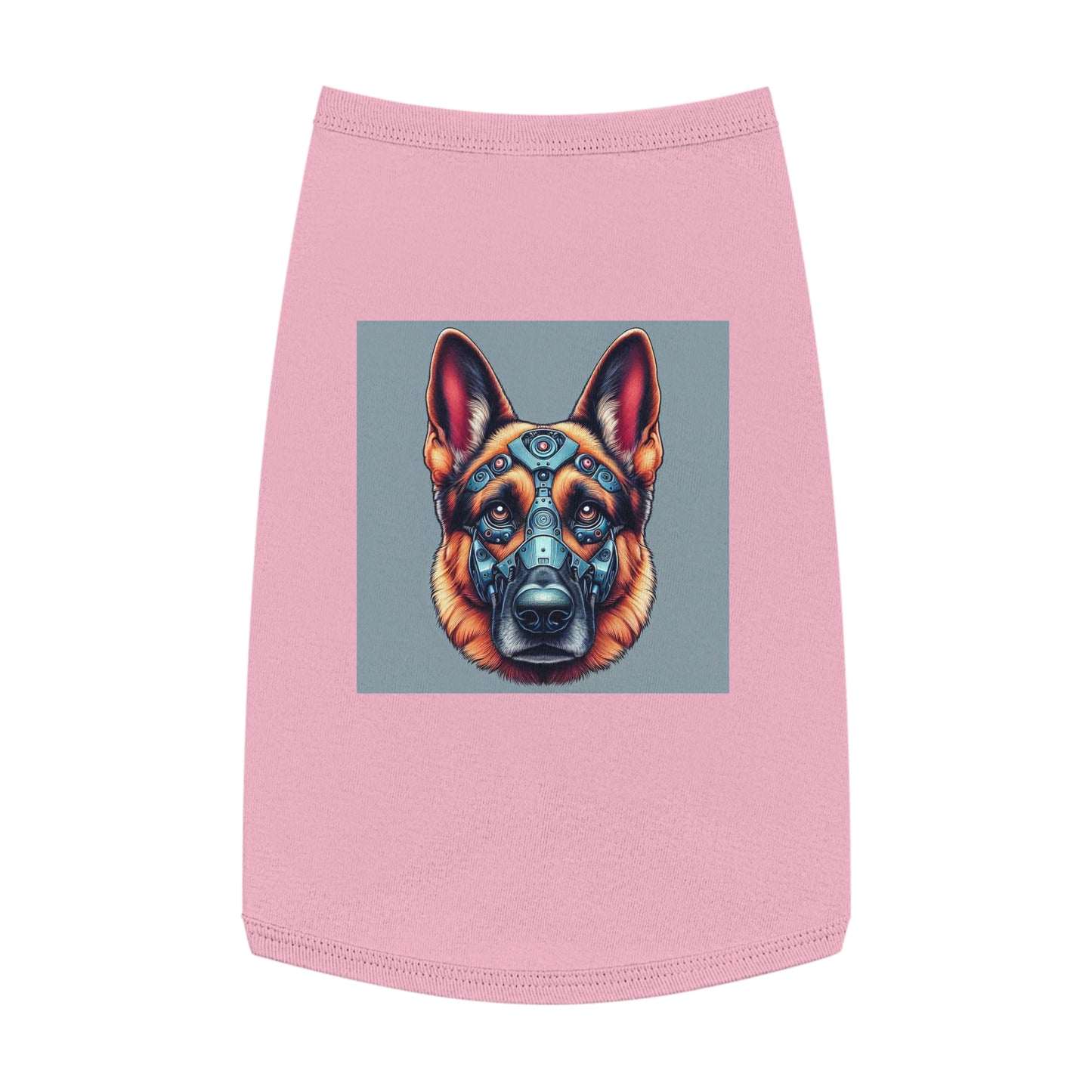 German Shepherd robot shirt Pets Printify L Pink