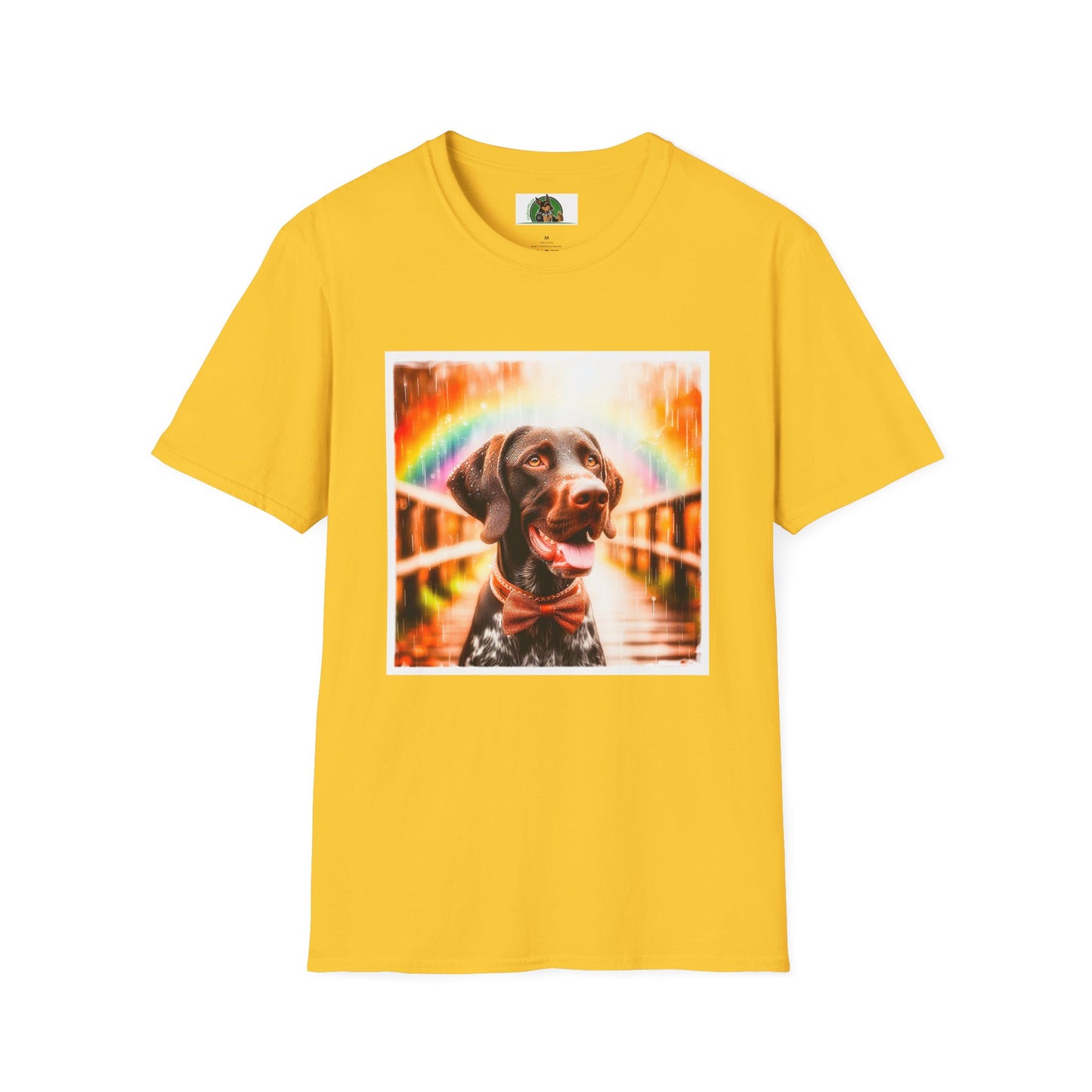 German Shorthaired Pointer rainy day t shirt T-Shirt Printify S Daisy