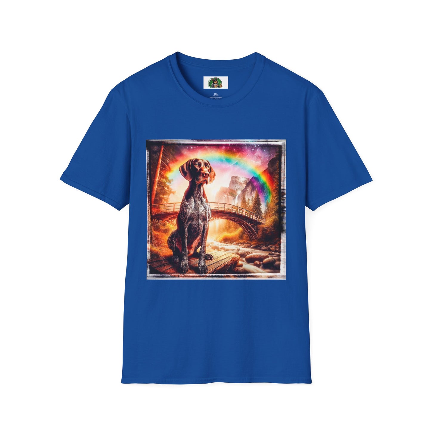German Shorthaired Pointer crashing waves t shirt T-Shirt Printify XS Royal