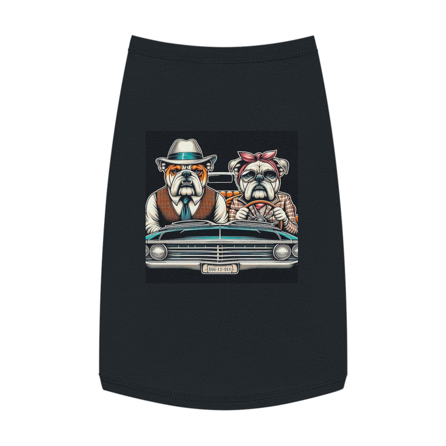 Wacky Pet Tank Top Bulldog old couple t shirt Pets Printify
