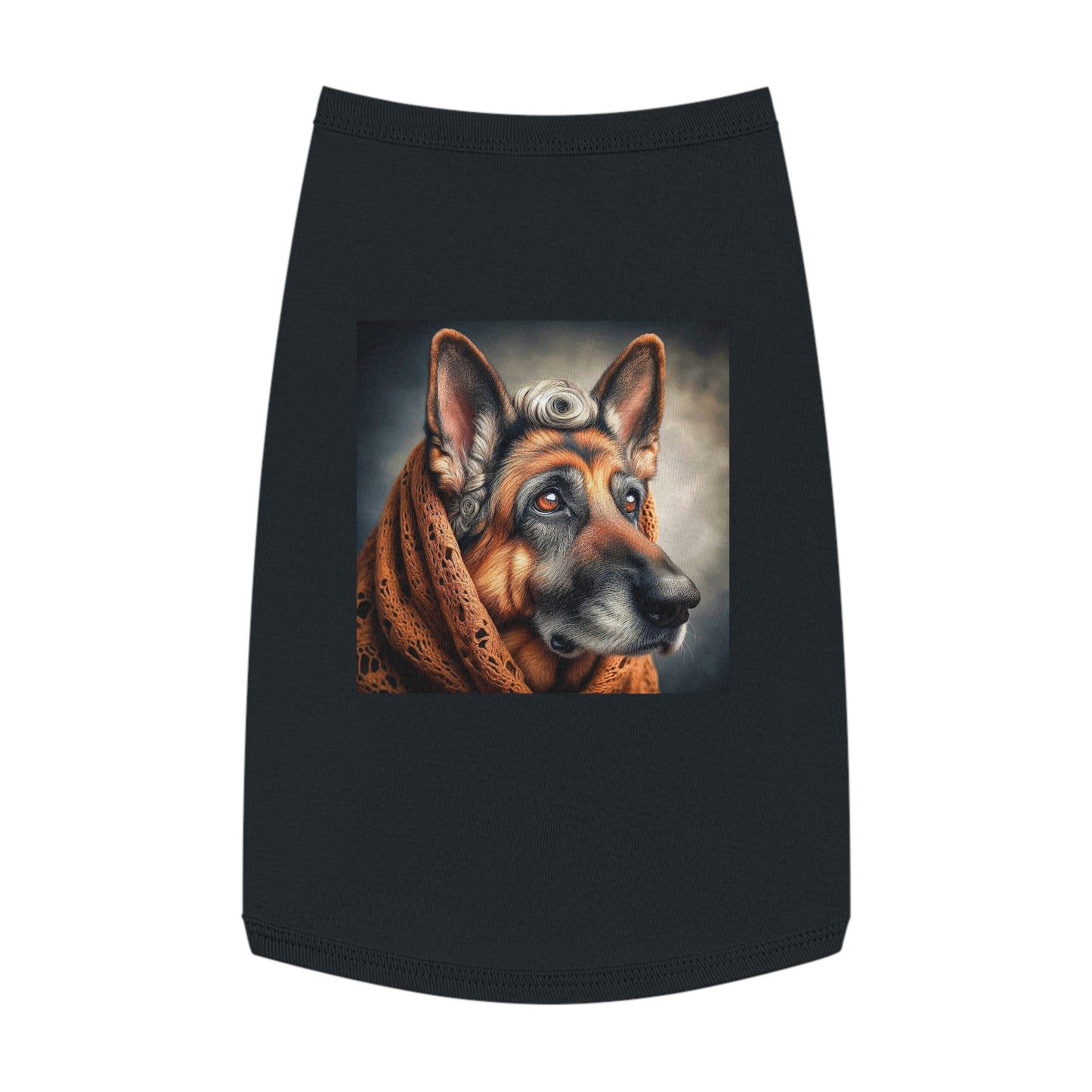 German Shepherd old man shirt Pets Printify L Black
