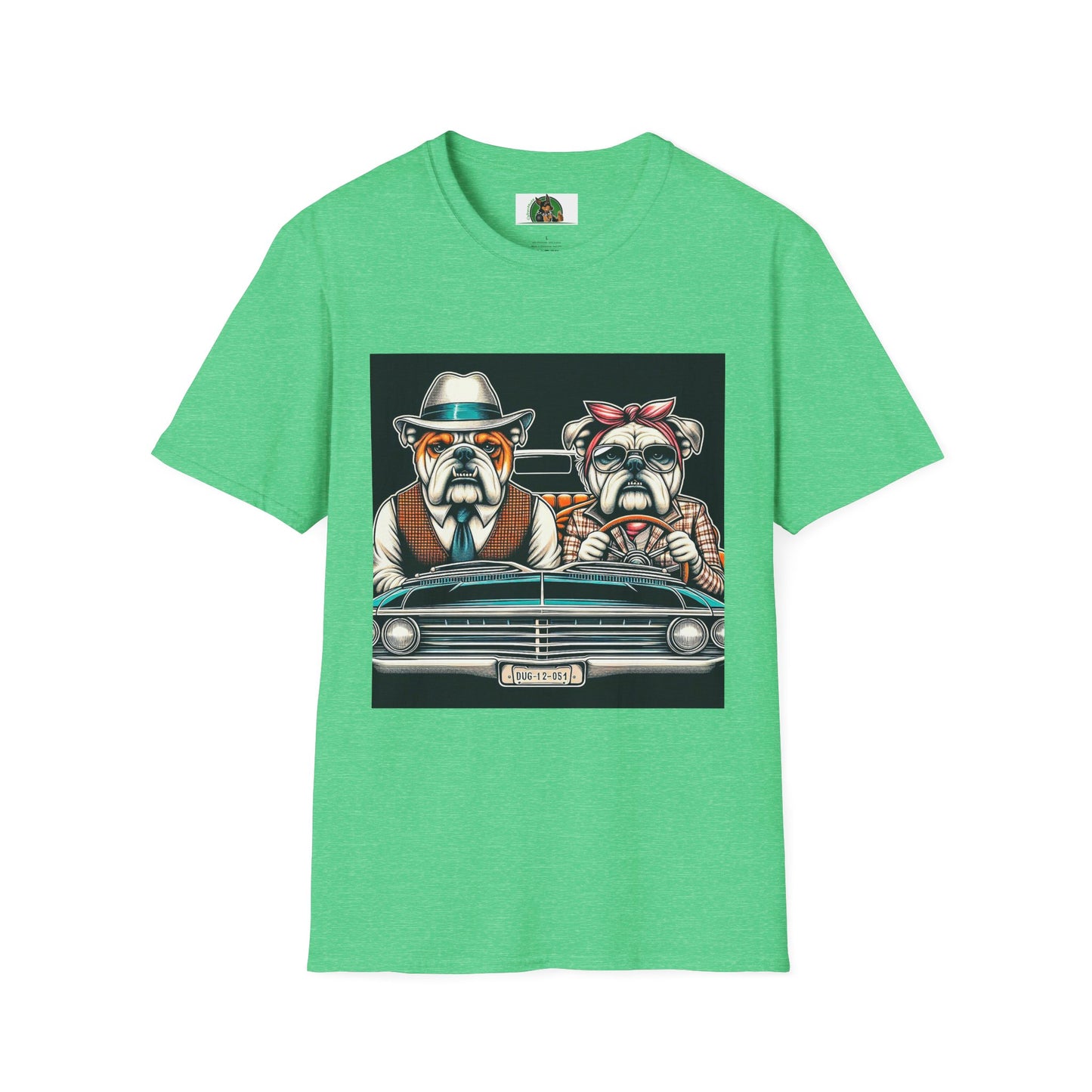 Wacky Bulldog 20s couple t shirt T-Shirt Printify S Heather Irish Green