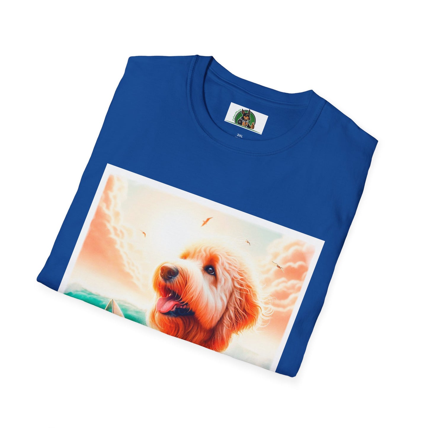 Golden Doodle pretty surfer shirt T-Shirt Printify