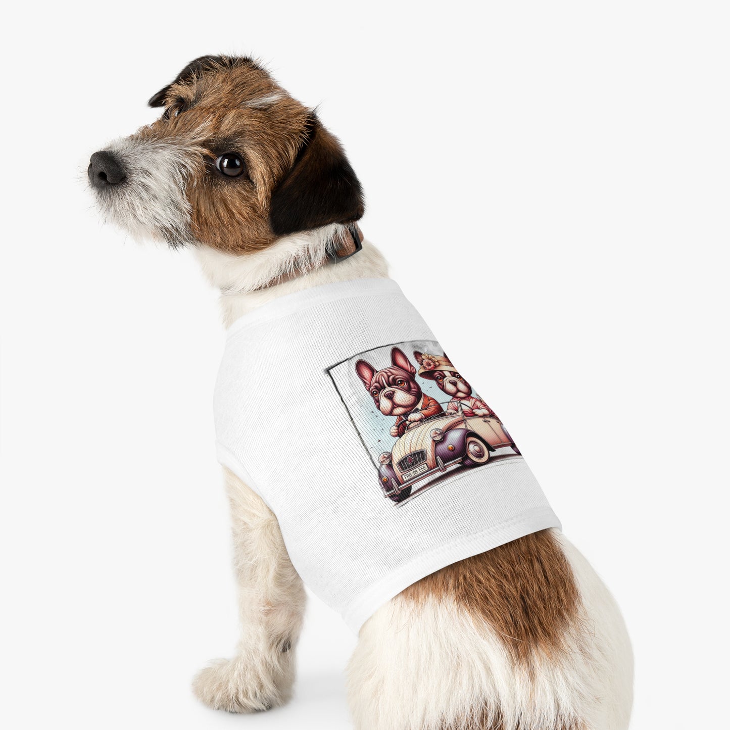 Wacky Pet Tank Top French Bulldog young couple t shirt Pets Printify