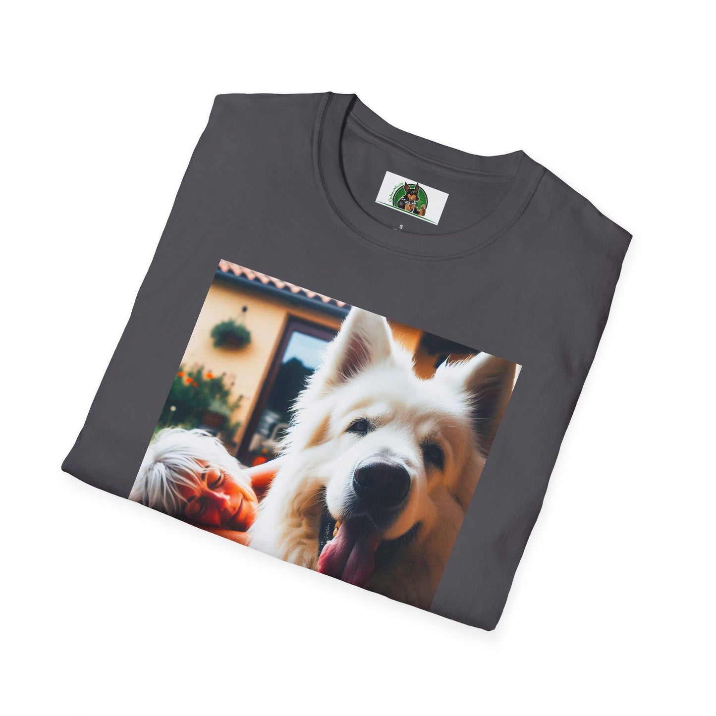 German Shepherd pretty fluffy boy shirt T-Shirt Printify