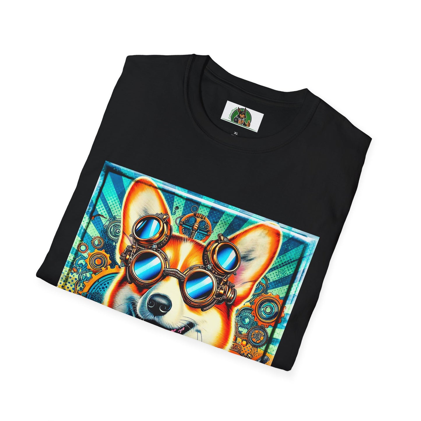Pembroke Welsh Corgi steam punk T-Shirt Printify