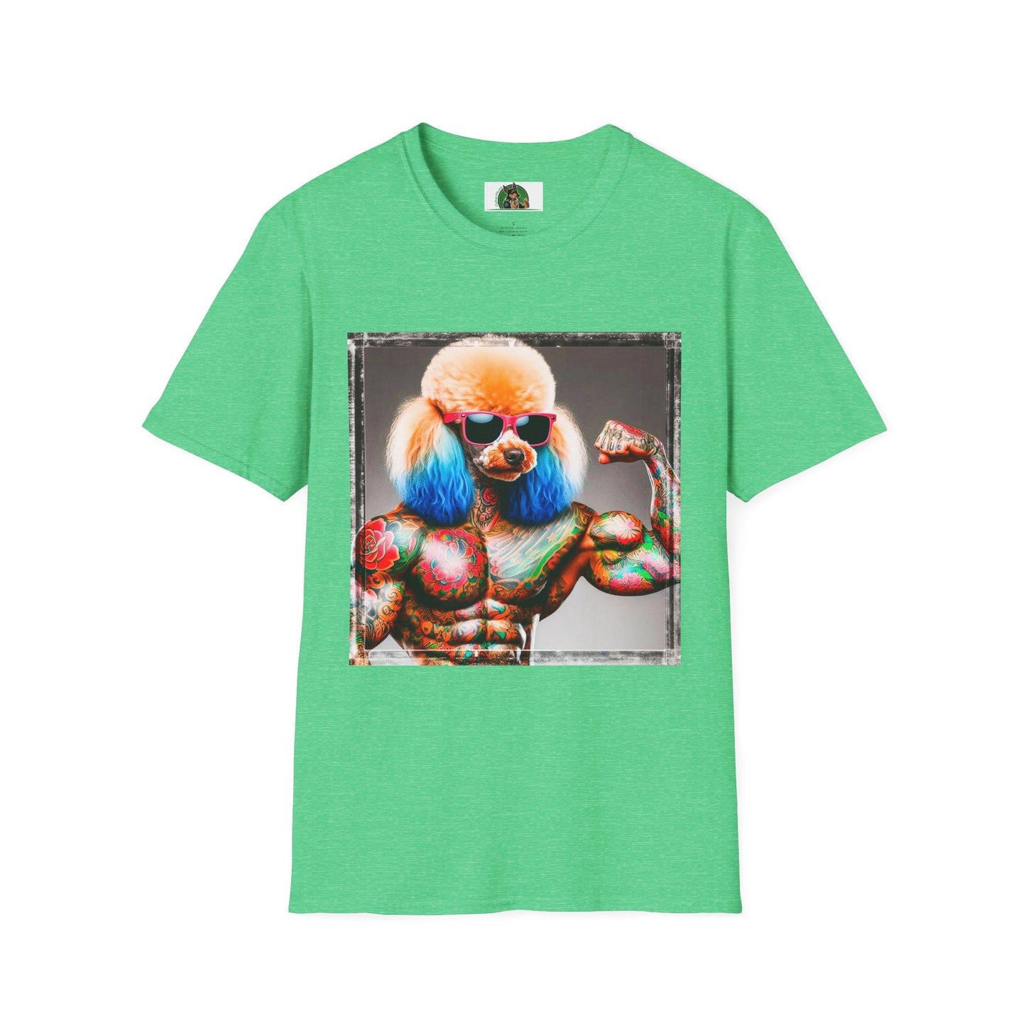 Poodle personal trainer shirt T-Shirt Printify S Heather Irish Green
