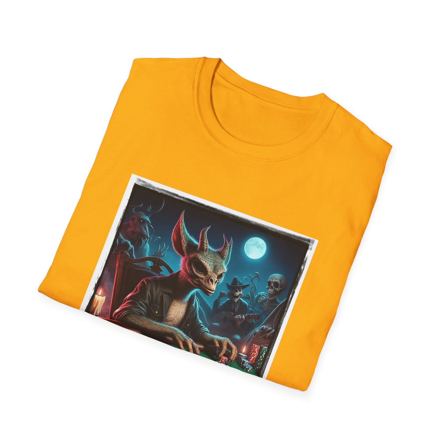 Chupacabra dragon poker playing t shirt