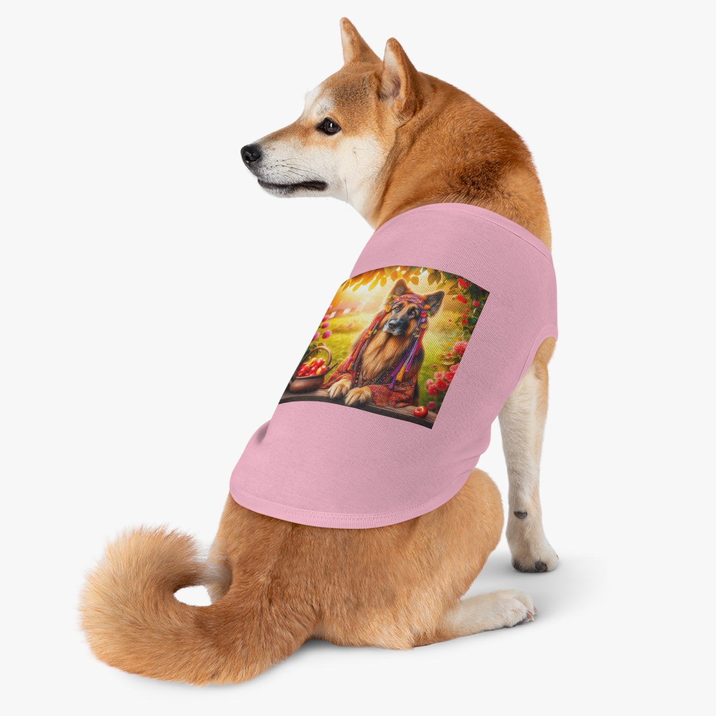 German Shepherd fun hippie