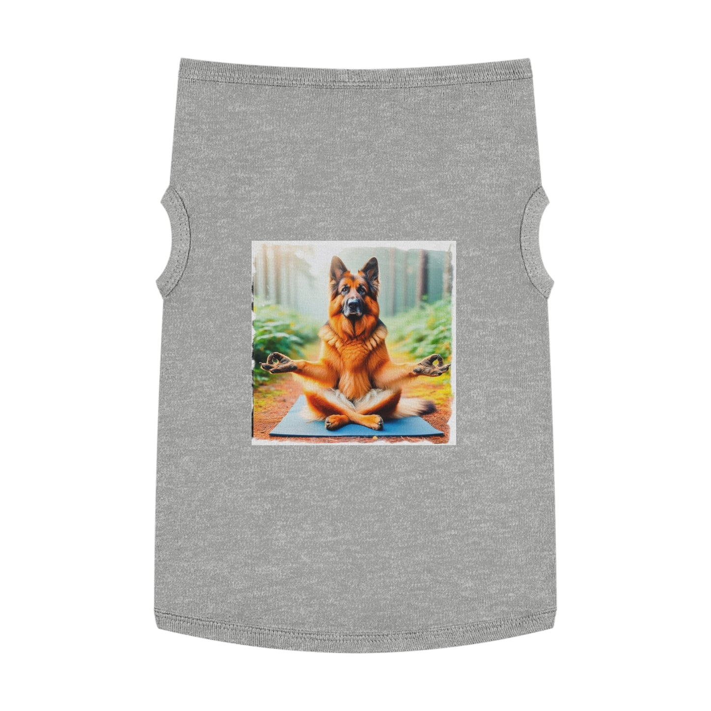 German Shepherd yoga shirt Pets Printify XL Heather