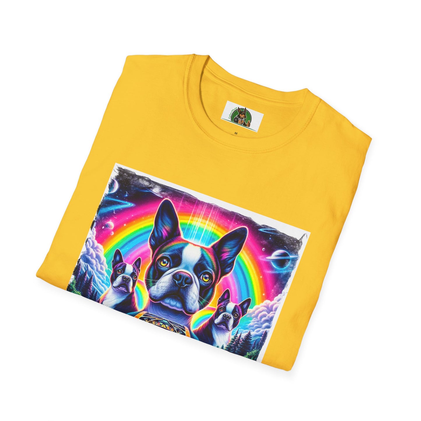 Boston Terriers Rainbow Bridge T-Shirt