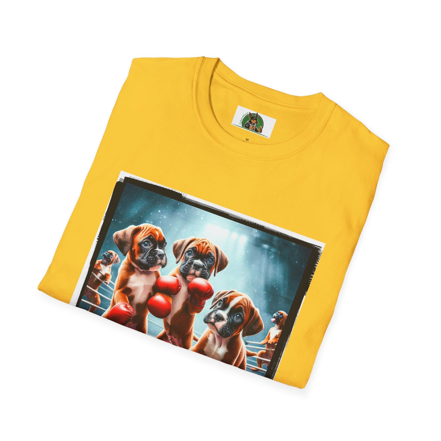 Boxer Puppies In Boxing Ring Shirt T-Shirt Printify