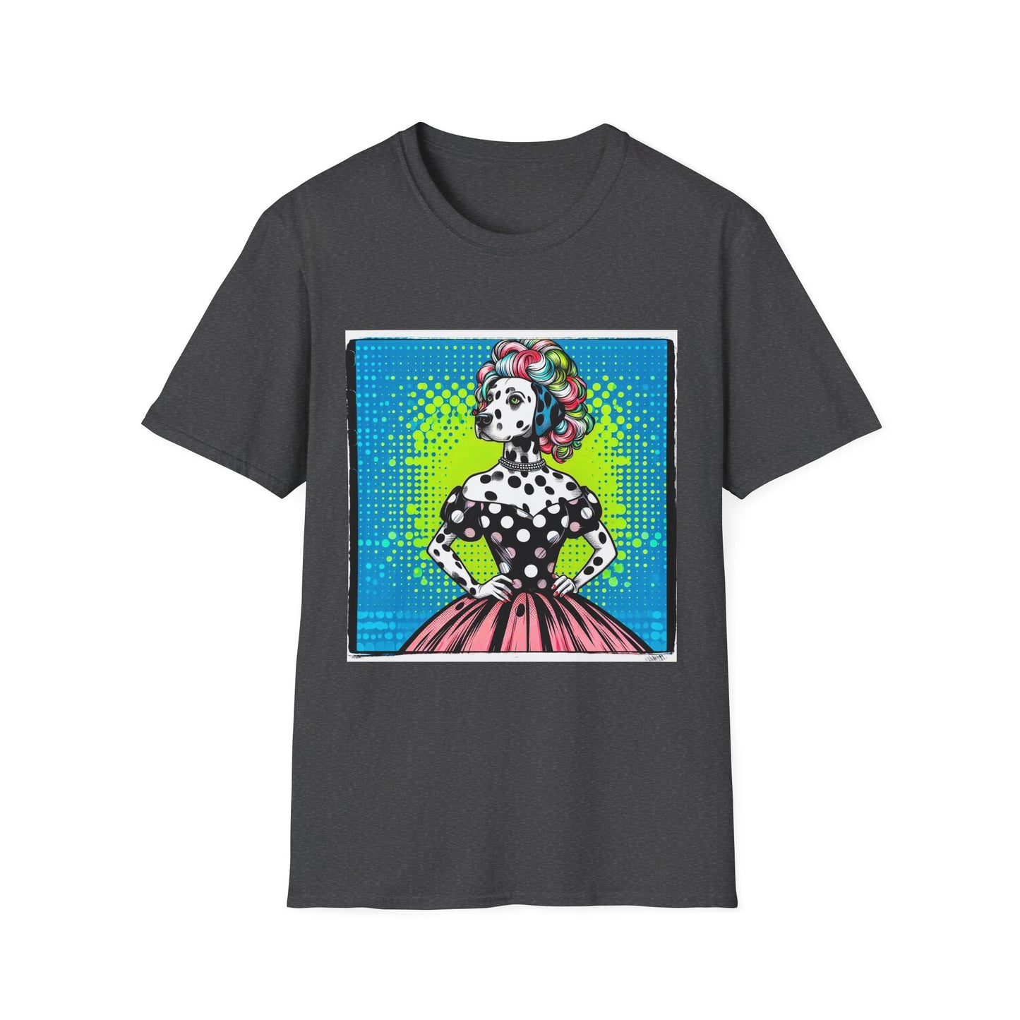 Dalmatian roaring 50s t shirt T-Shirt Printify XS Dark Heather