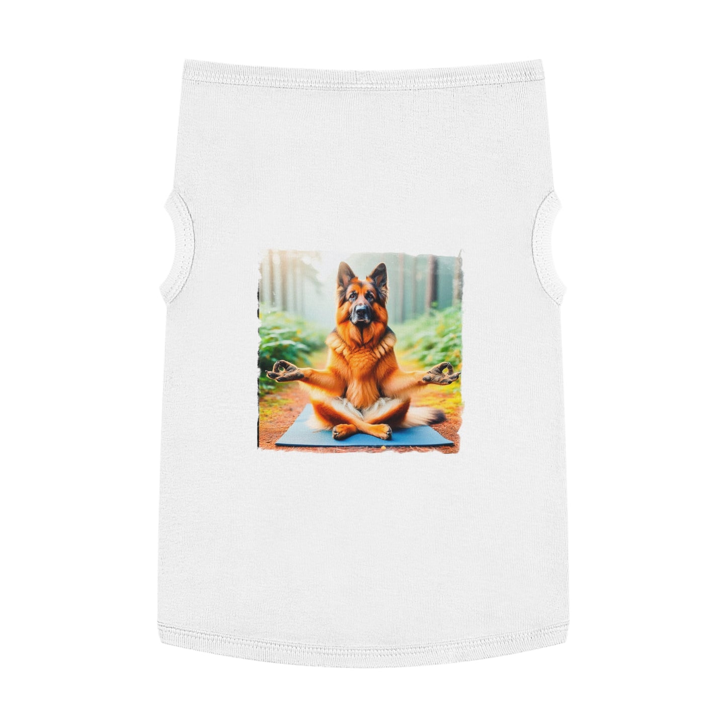 German Shepherd yoga shirt Pets Printify XL White