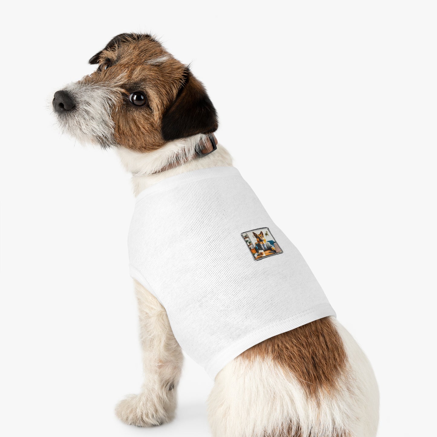 German Shepherd working man shirt Pets Printify