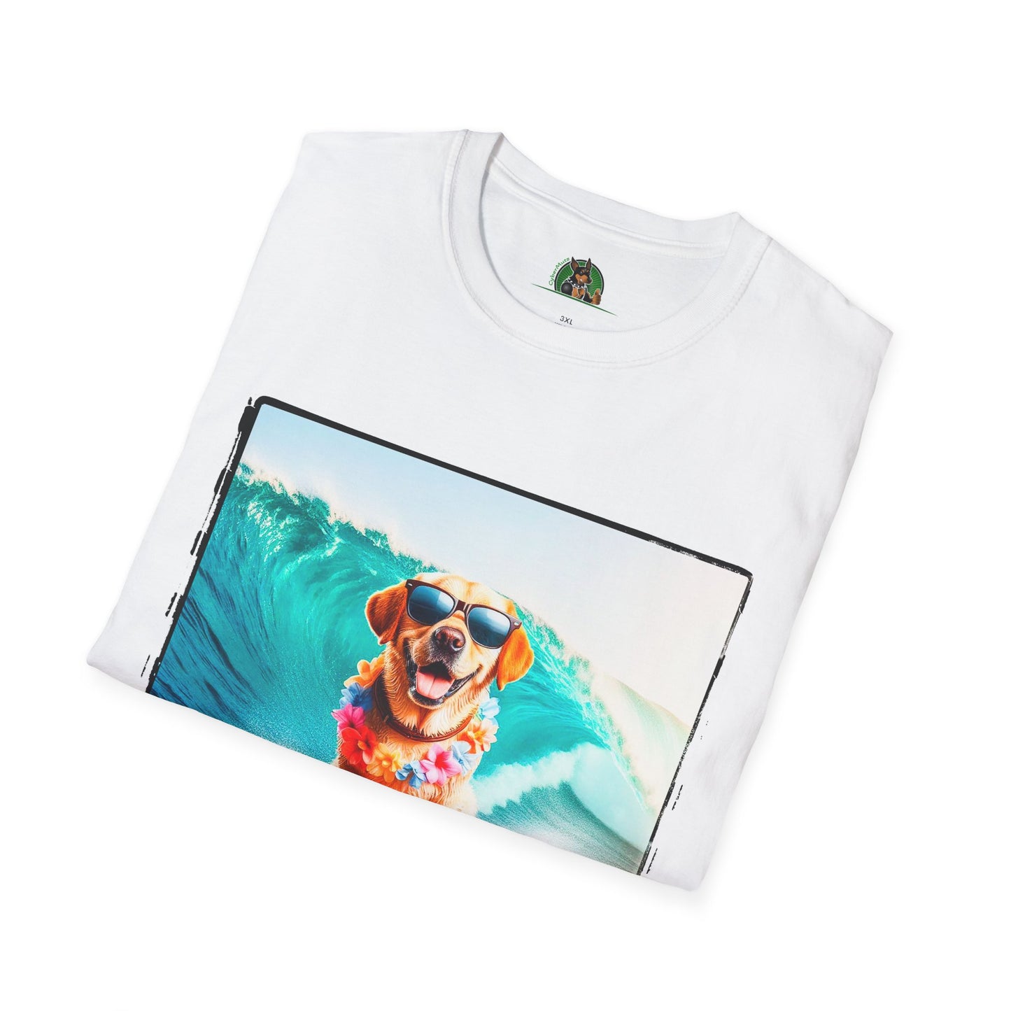 Labrador Retriever crashing waves shirt T-Shirt Printify