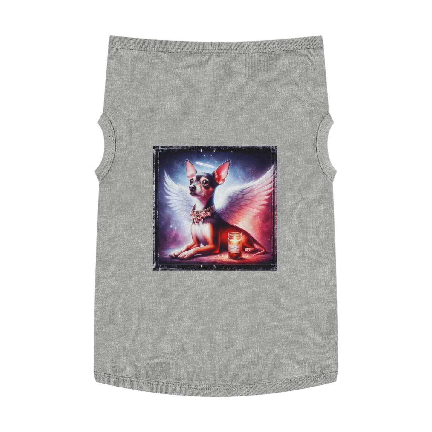 Pet Tank Top Rat Terrier Angel Pets Printify XL Heather