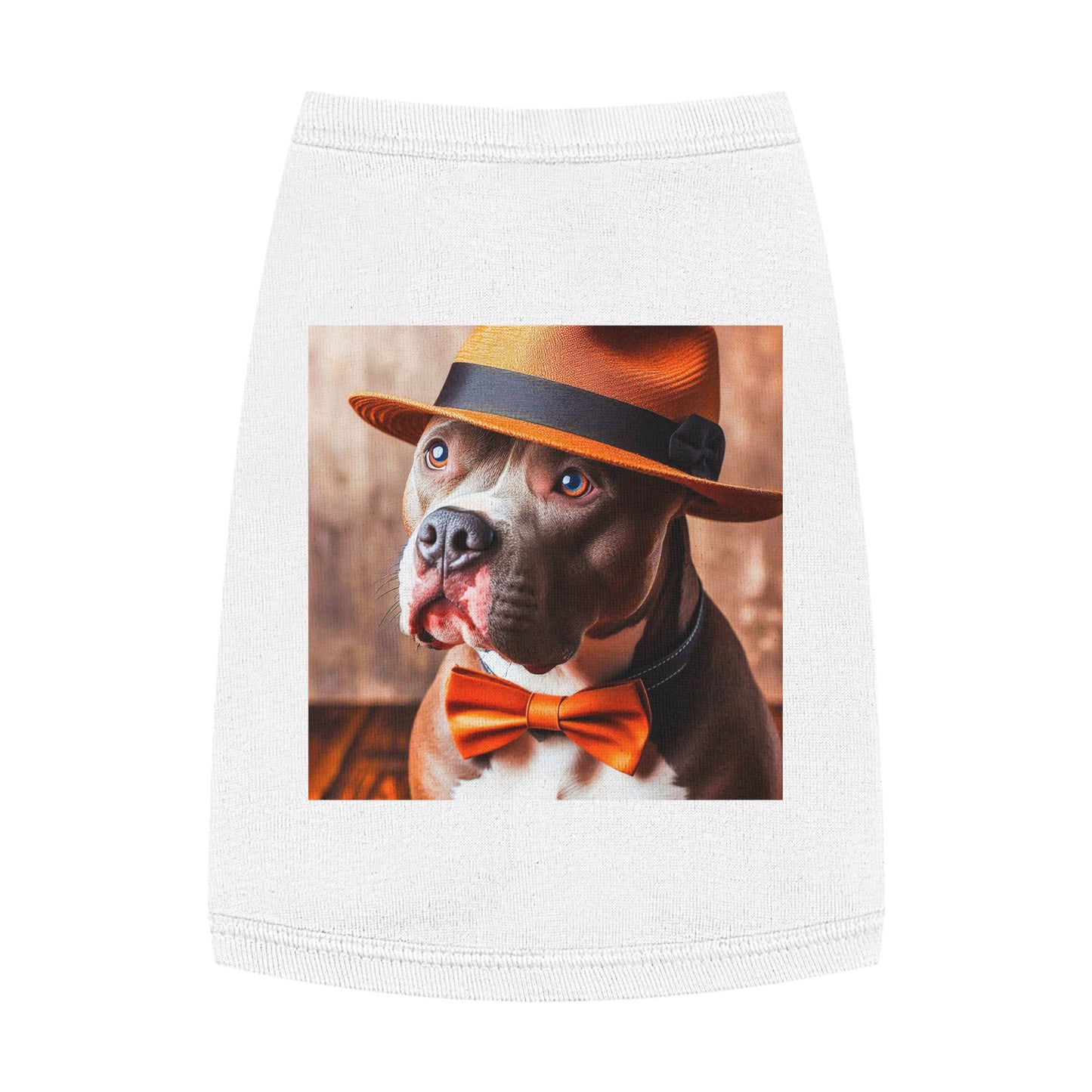 Pet Tank Top Pit Bull pretty boy Pets Printify M White