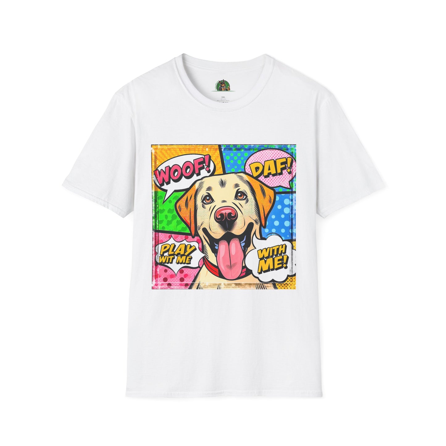 Wacky Labrador Retriever T-Shirt Printify XS White