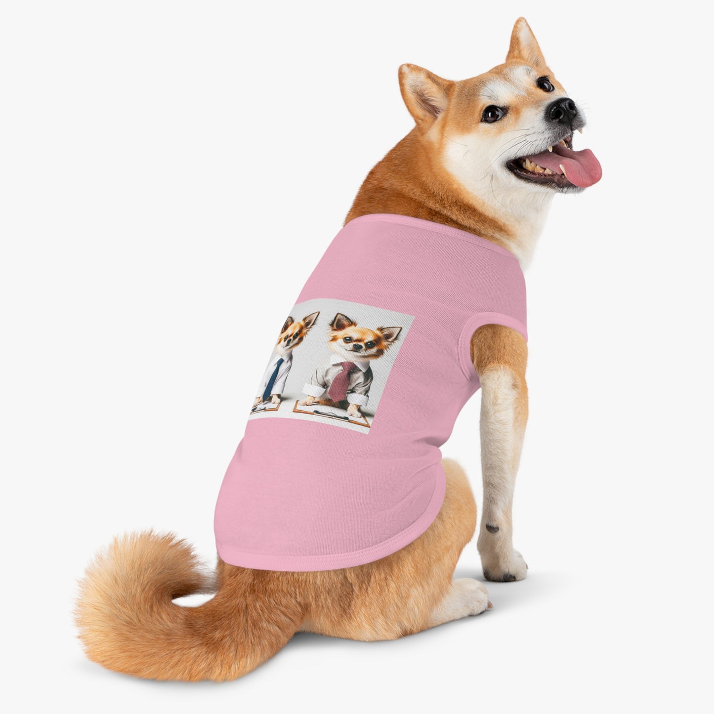 Pet Tank Top Chihuahua interviewing t shirt