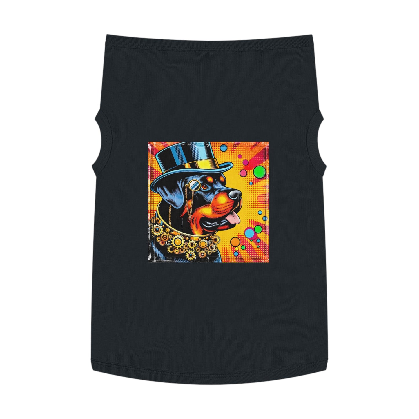 Rottie steam punk cutie Pets Printify XL Black