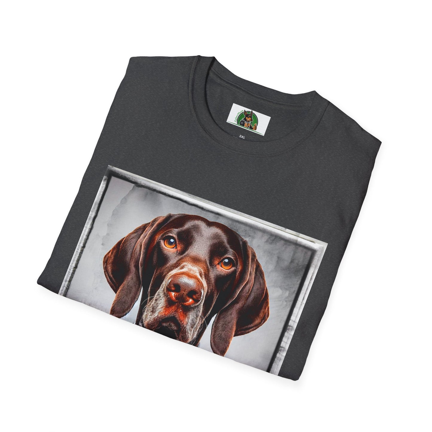 German Shorthaired Pointer business man t shirt T-Shirt Printify