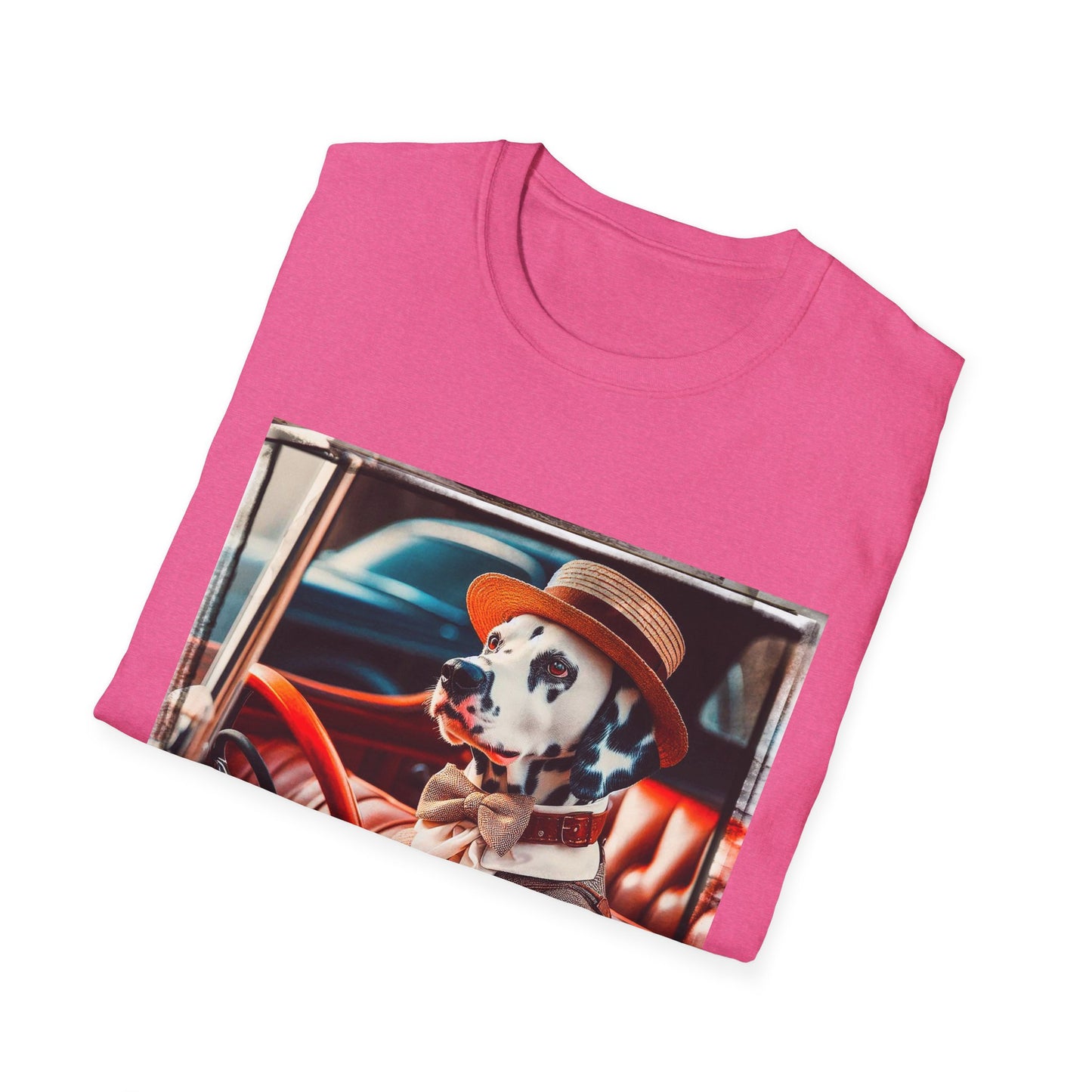 Dalmatian driving t shirt