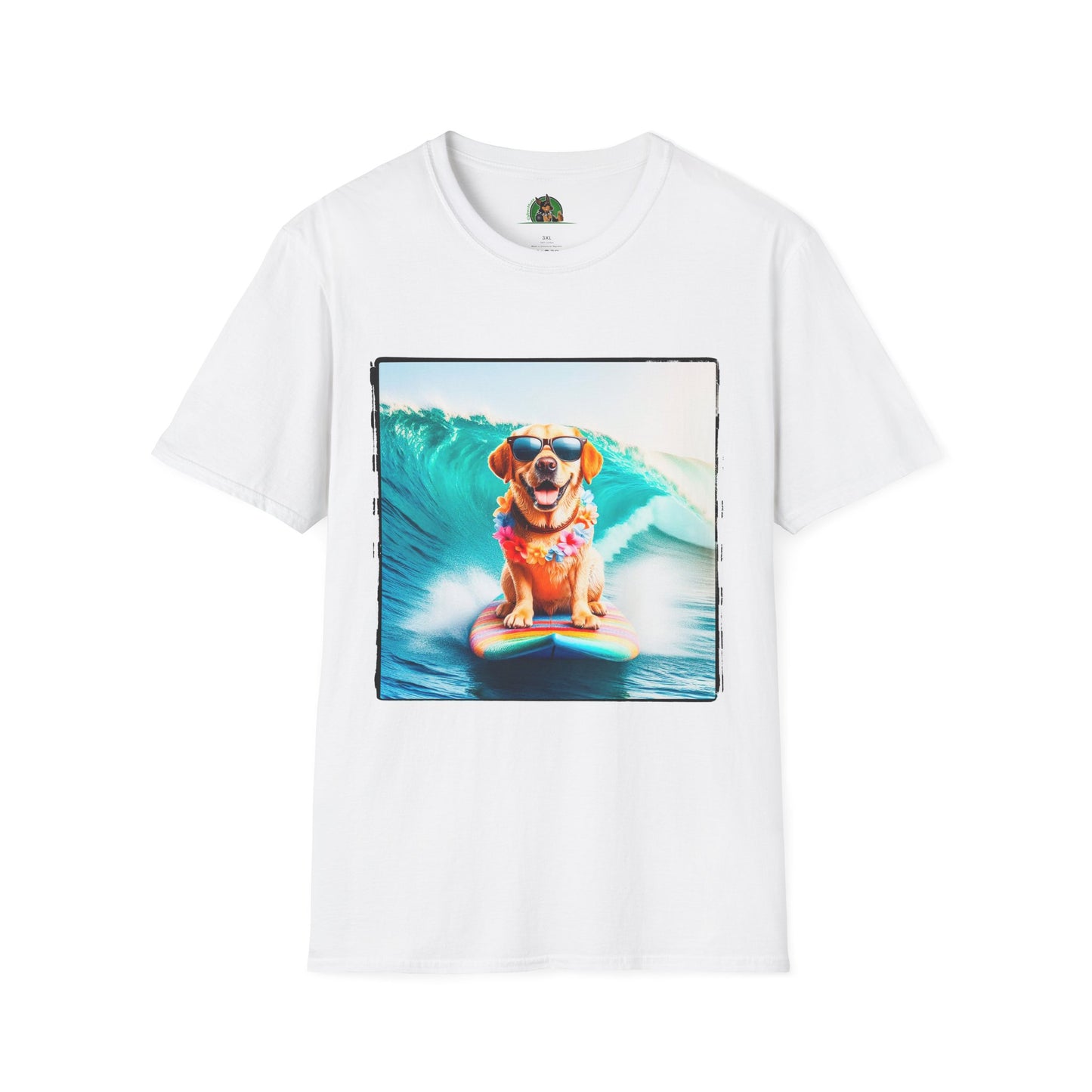 Labrador Retriever crashing waves shirt T-Shirt Printify XS White