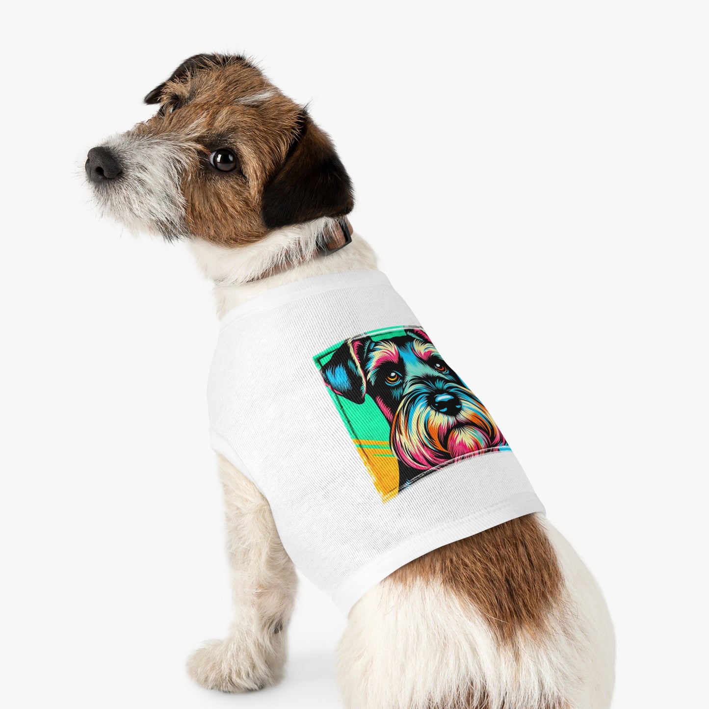 Miniature Schnauzer colorful art shirt Pets Printify