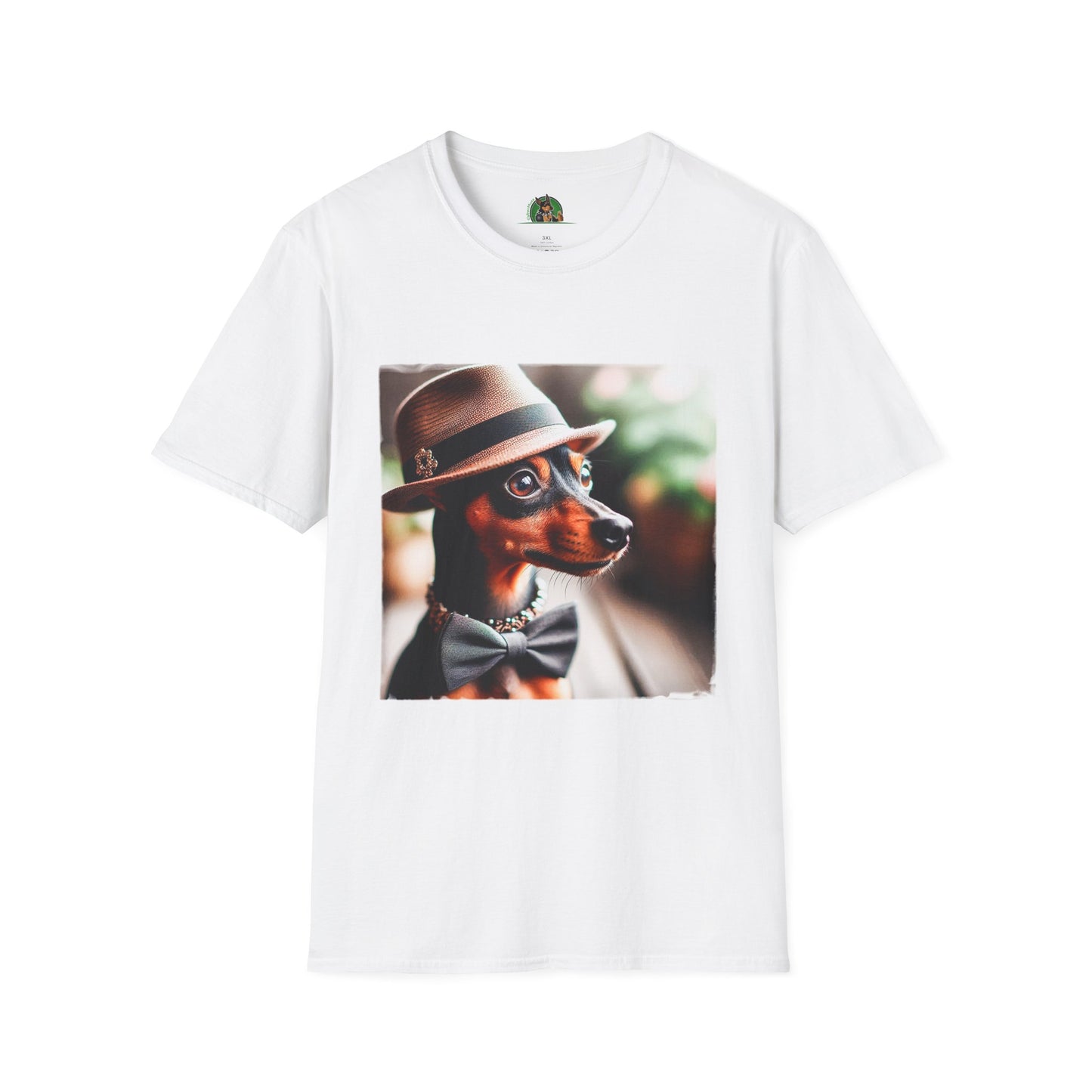 Min Pin T-Shirt handsome fellow T-Shirt Printify XS White