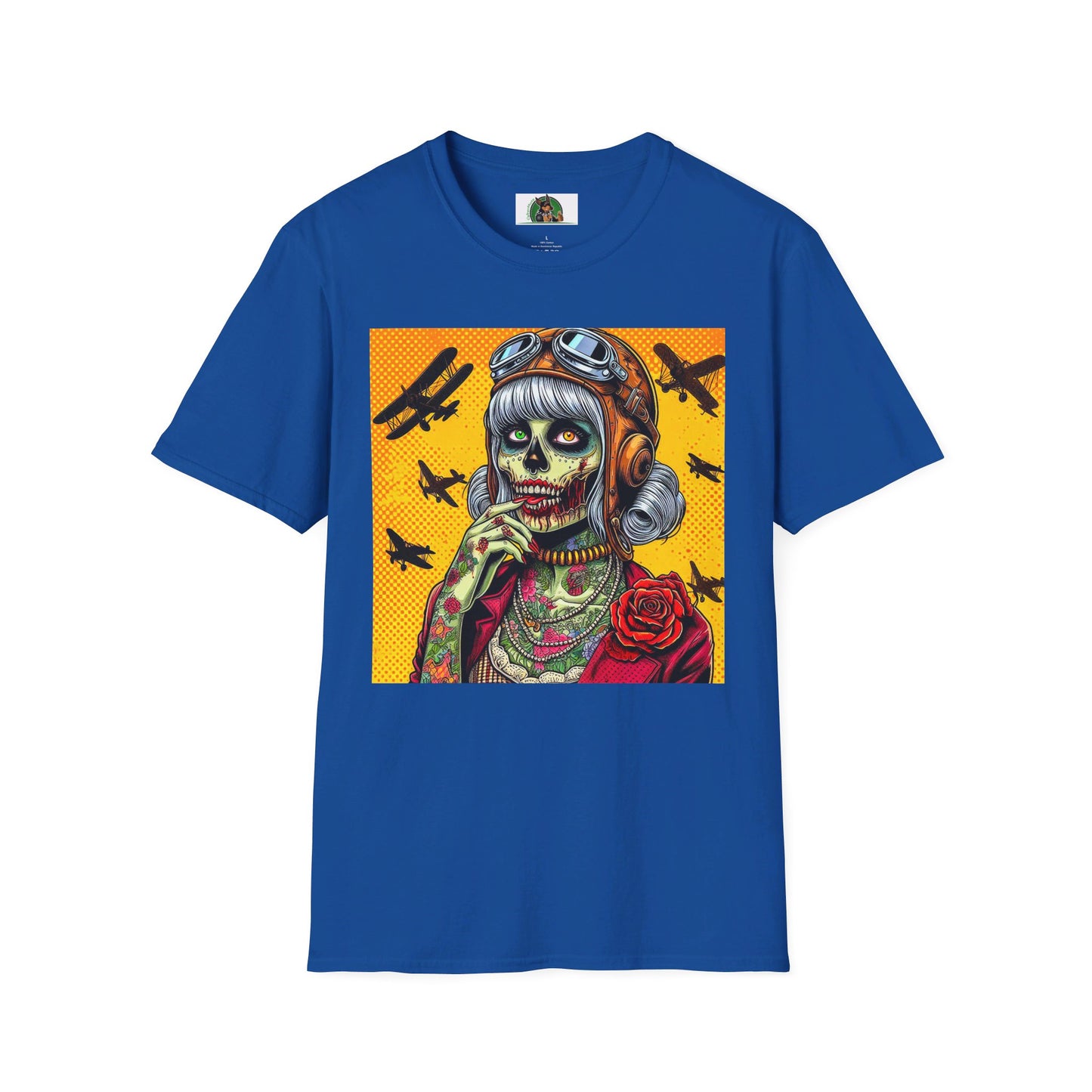 Zombie Girl T-Shirt Printify Royal S