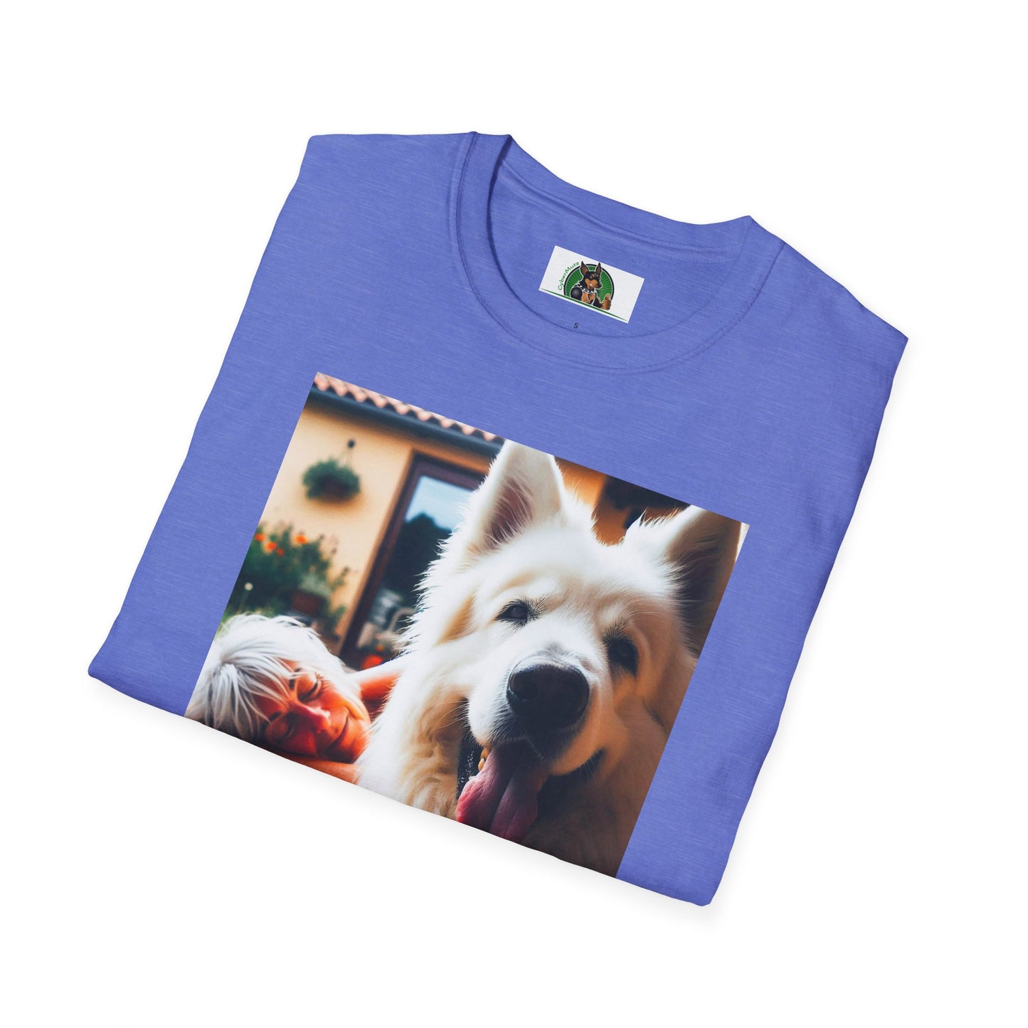 German Shepherd pretty fluffy boy shirt