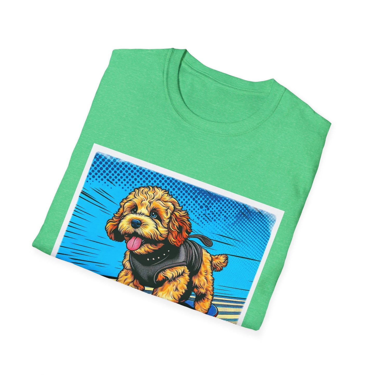 CockerPoo flying high t shirt