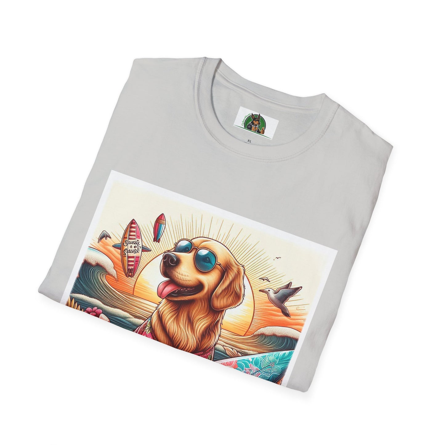 Golden Retriever beach day shirt