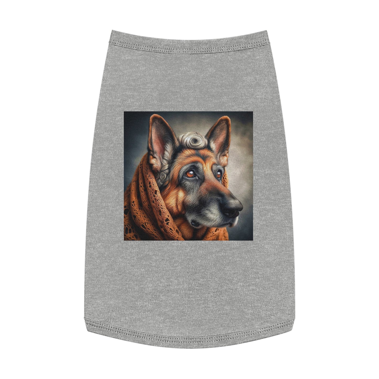 German Shepherd old man shirt Pets Printify L Heather
