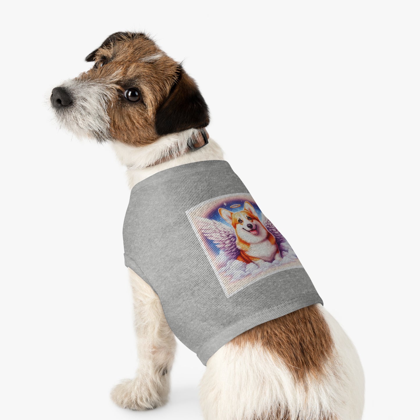 Pet Tank Top Pembroke Welsh Corgi angel Pets Printify