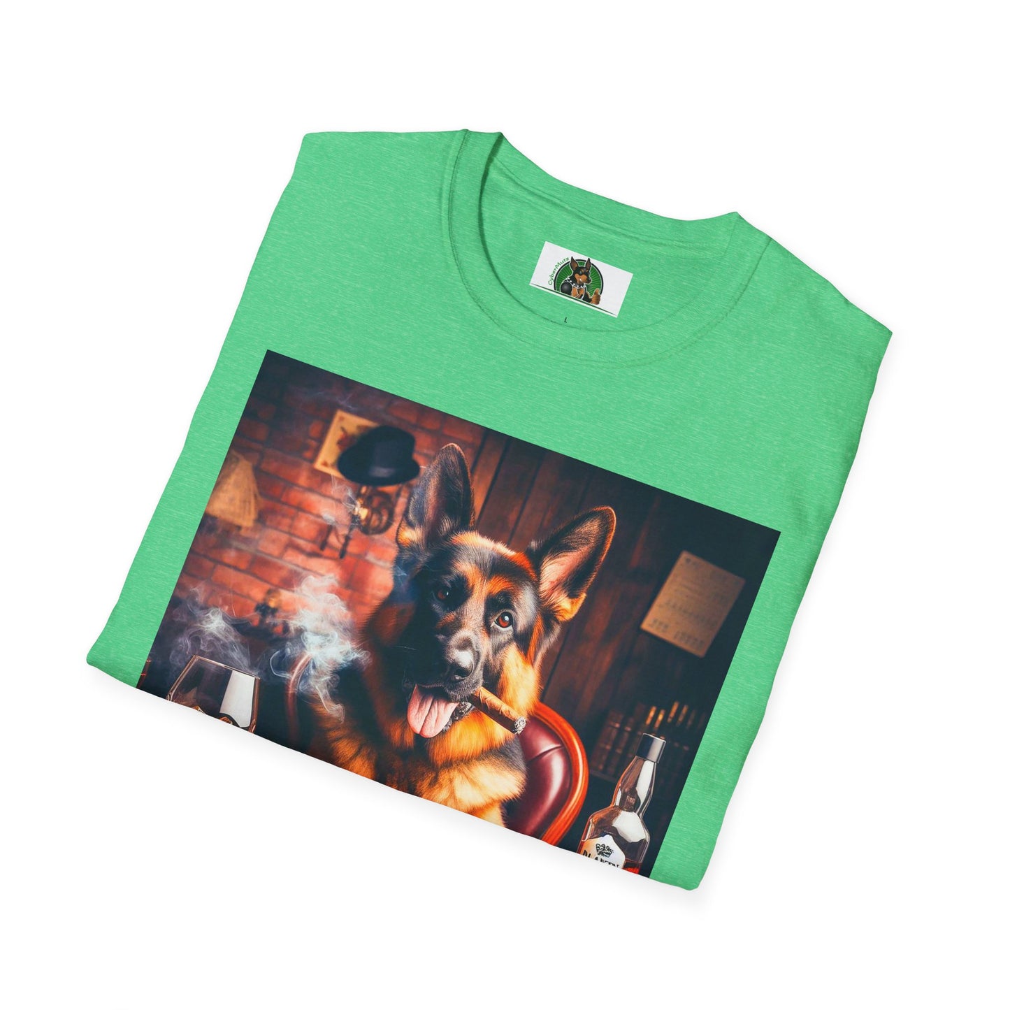 German Shepherd smoking a cigar shirt
