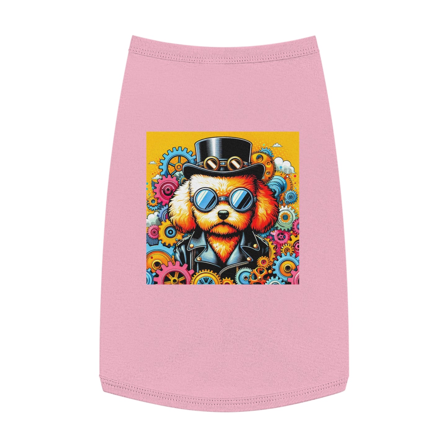 Pet Tank Top Poodle Pets Printify L Pink