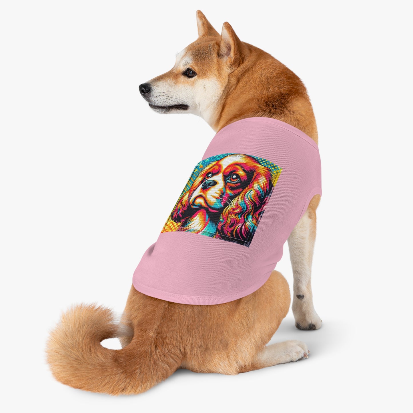 Pet Tank Top Cavalier King Charles Spaniel Colorful T Shirt
