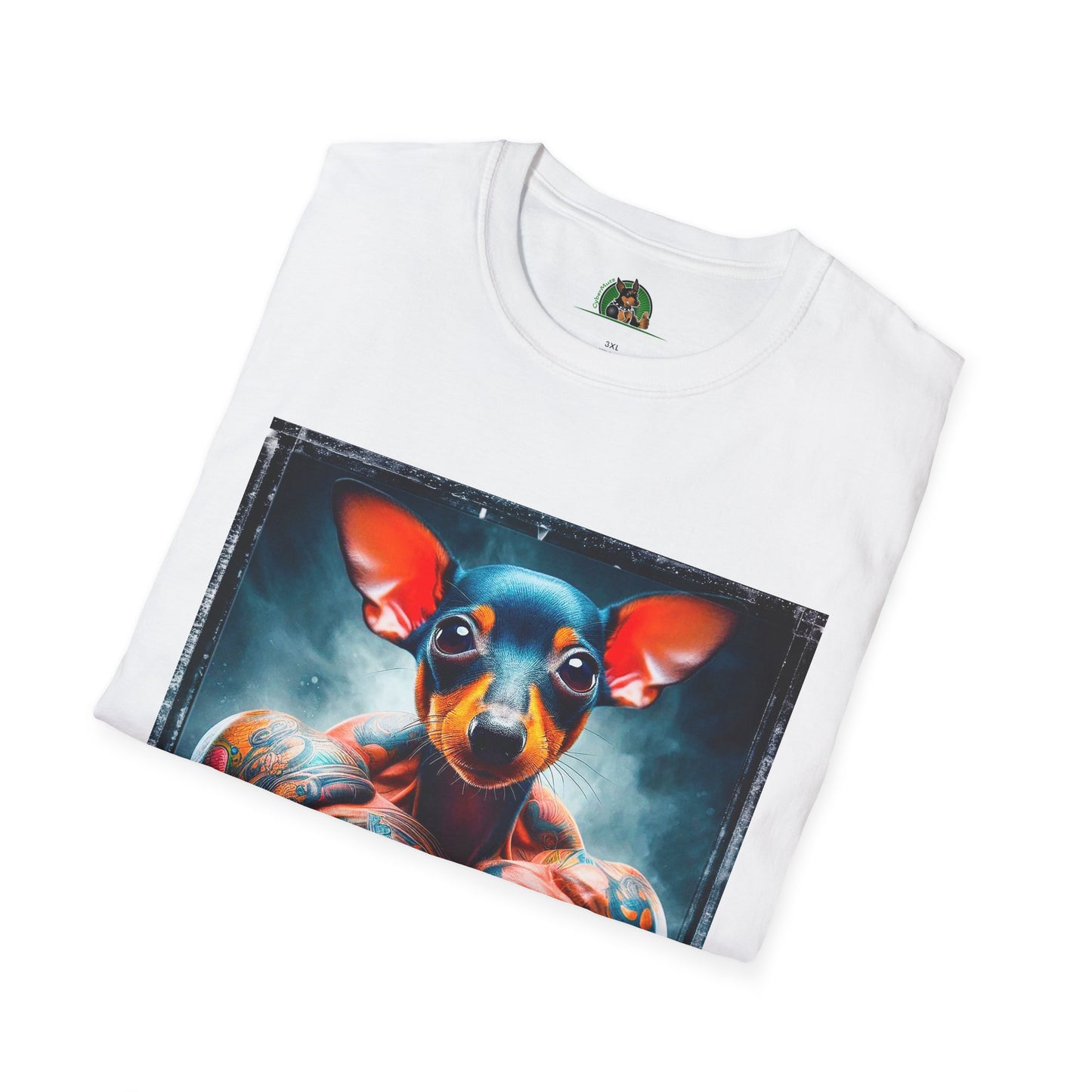 Rat Terrier T-Shirt muscles T-Shirt Printify