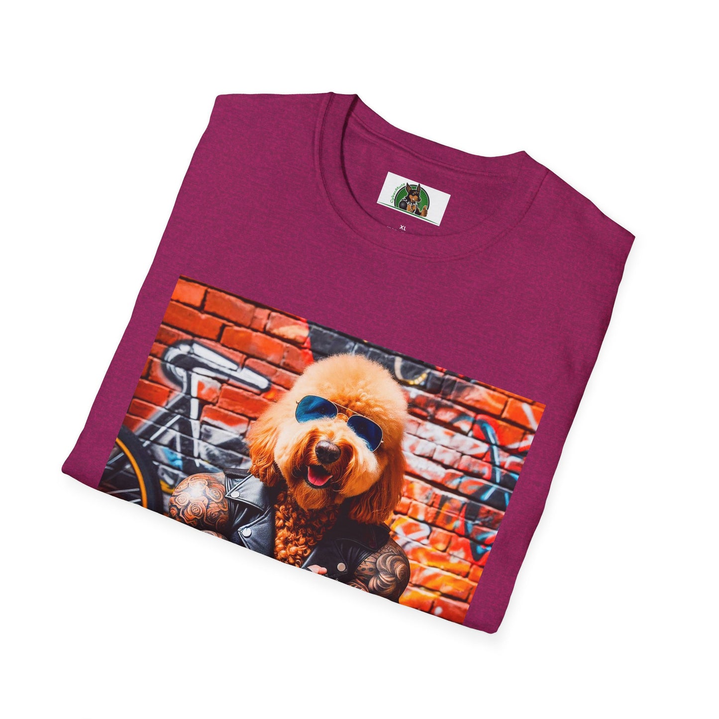 Golden Doodle tough guy muscles t shirt