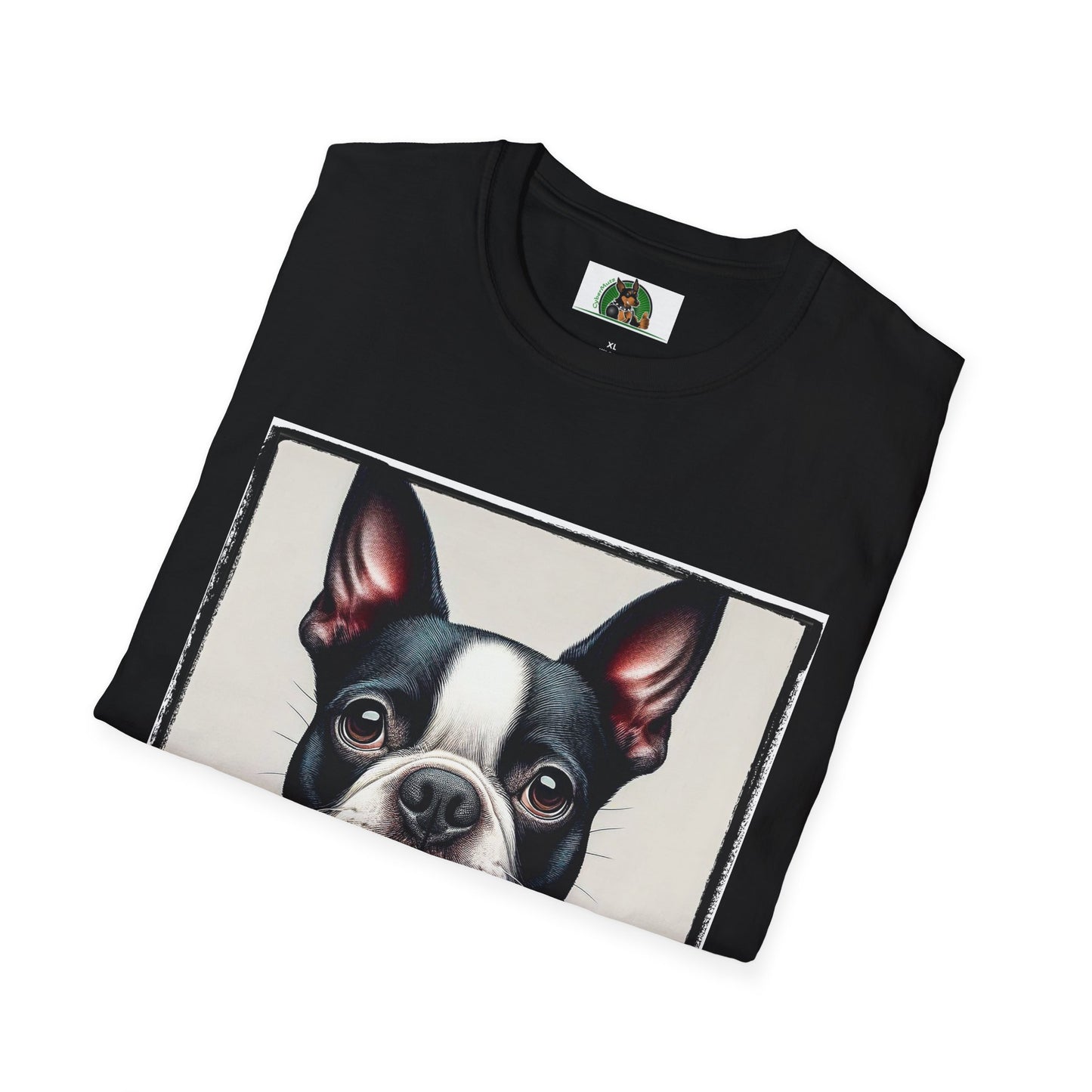 Boston Terrier In Suit Shirt T-Shirt Printify