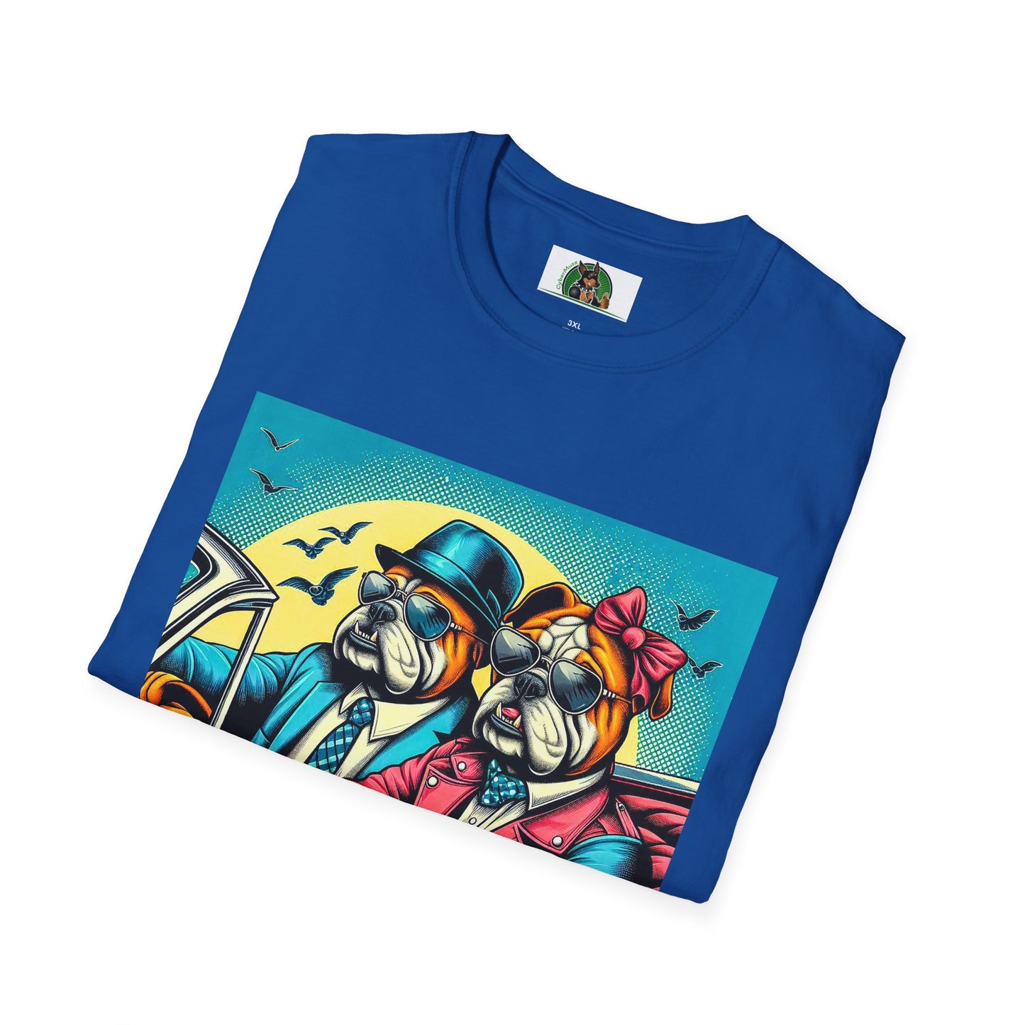 Wacky Bulldog couple t shirt T-Shirt Printify