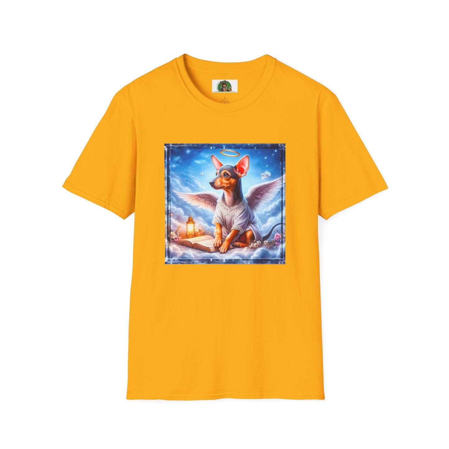 Rat Terrier T-Shirt clouds T-Shirt Printify S Gold