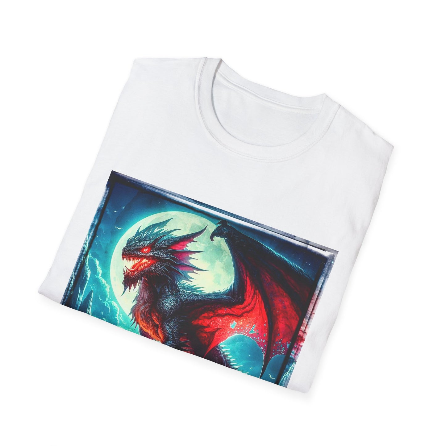Chupacabra dragon t shirt T-Shirt Printify