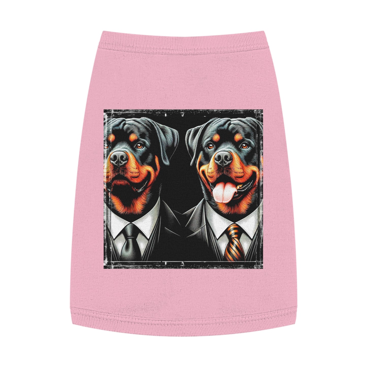 Pet Tank Top Rottie two suits Pets Printify M Pink