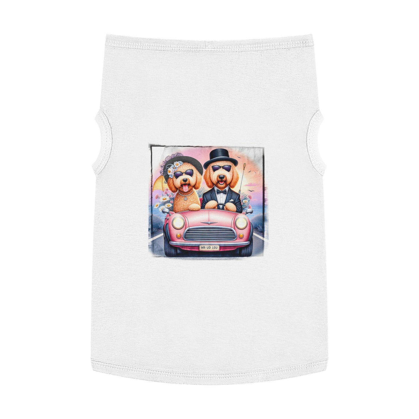 Wacky Pet Tank Golden Doodle wacky couple Pets Printify XL White