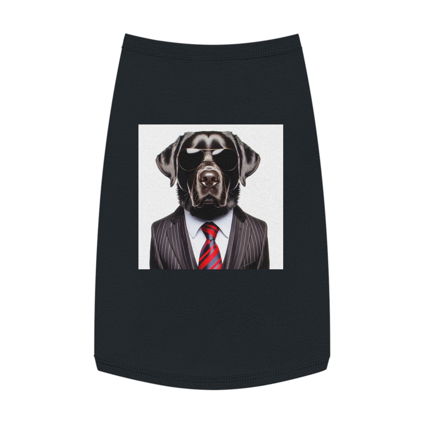 Labrador Retriever black suit shirt Pets Printify L Black