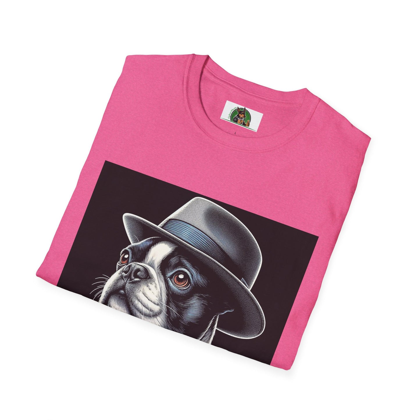 Boston Terrier Classy Dog In Suit Shirt T-Shirt Printify