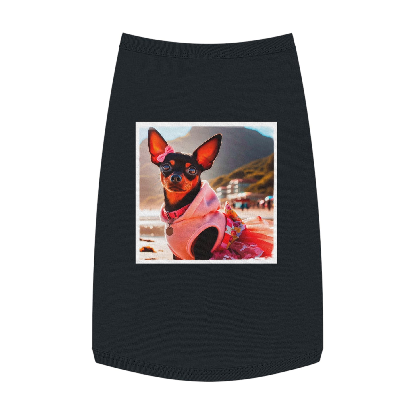 Dog Tank Top - Min Pin pink beauty Pets Printify L Black